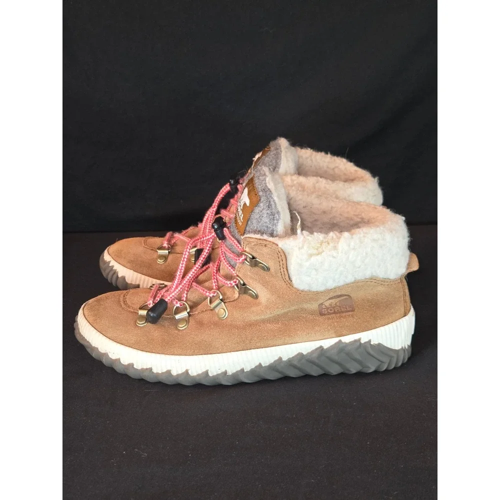 Sorel Waterproof Suede Leather Ankle Boots Hiking Outdoor Mens Size 4‎